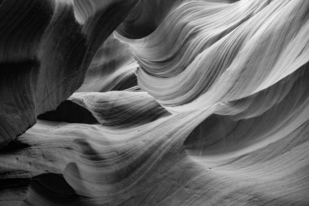 istock Grayscale shot of rock formations in a canyon 1436675014
