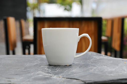 A closeup of a cup of coffee