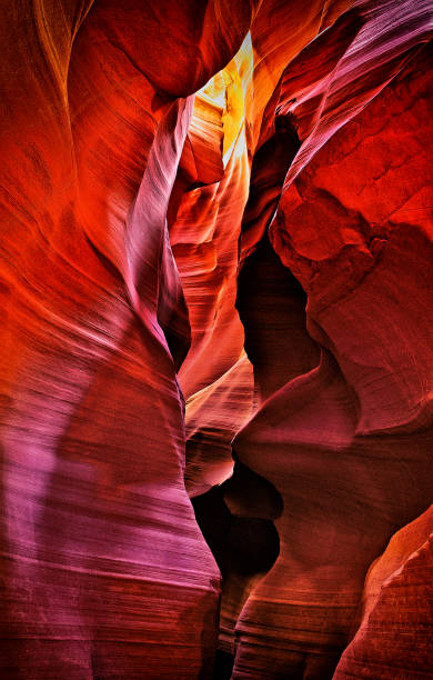 istock Vertical shot of a canyon in red 1436679956