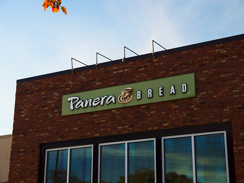 New Orleans, United States – December 03, 2021: A shot of the Panera Bread Company bakery chain in New Orleans
