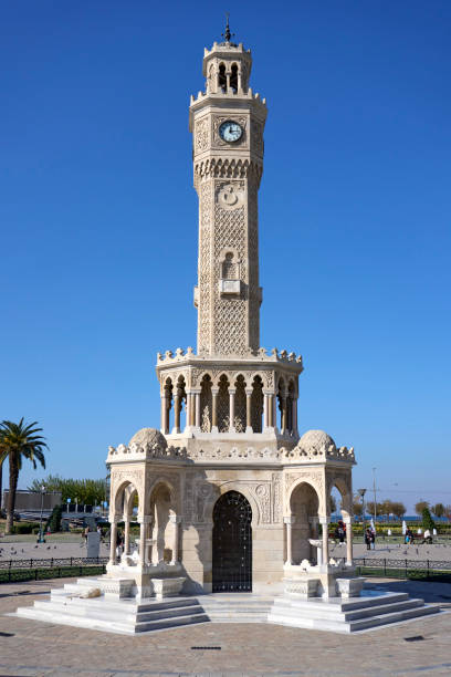 istock Vertical shot of the Izmir Clock Tower in Turkey during daylight 1436683201