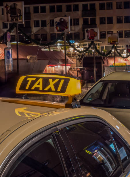 istock Taxi in a big city 1436687814