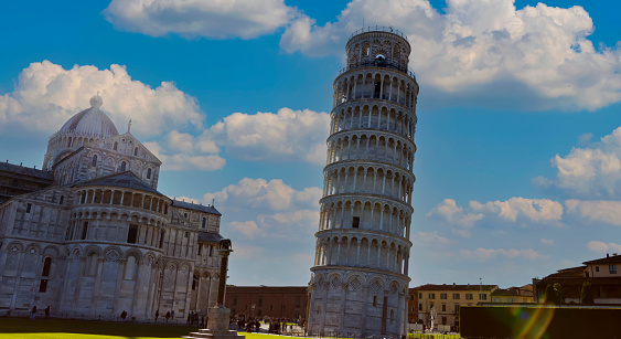 Pisa tower. copyspace.