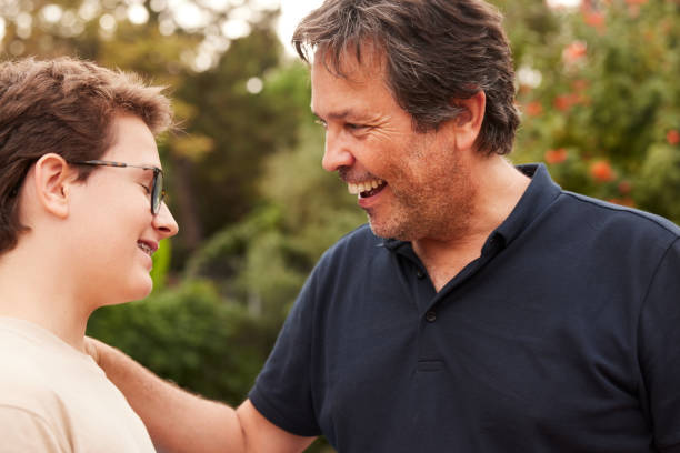 istock A loving father with his hand on his son's shoulder. 1436701095