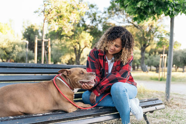 istock African Woman Petting her Dog 1436707751