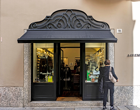 A.Gi. Emme, a footwear and clothing sore in Como, Italy.