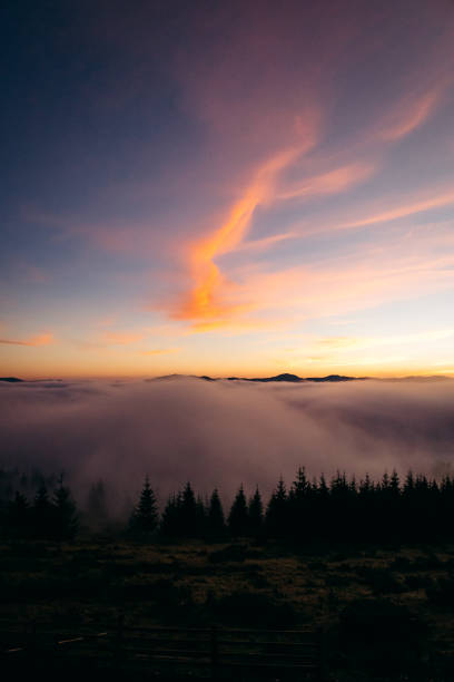 istock Scenic sunrise in the mountains 1436717160
