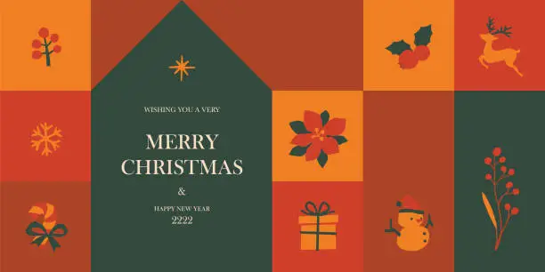 Vector illustration of Merry Christmas background