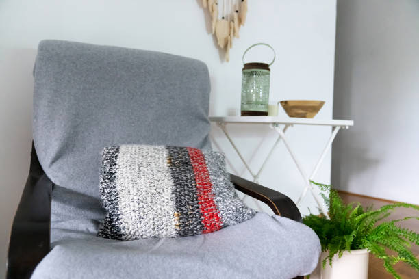 istock Colorful craft textile bedspread and pillow 1436725670