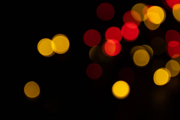 Abstract colorful cristmas light.  Bokeh backrground whith de focused lights and copy space.