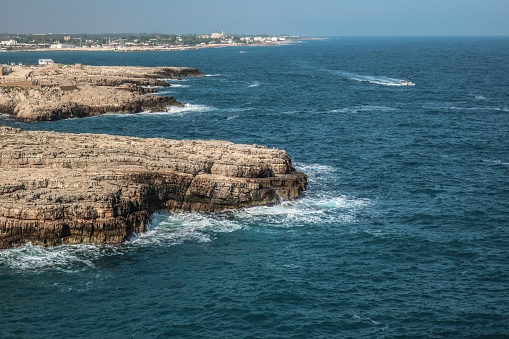 Scenic View of Majestic Town of Polignano a Mare, Southern Italy