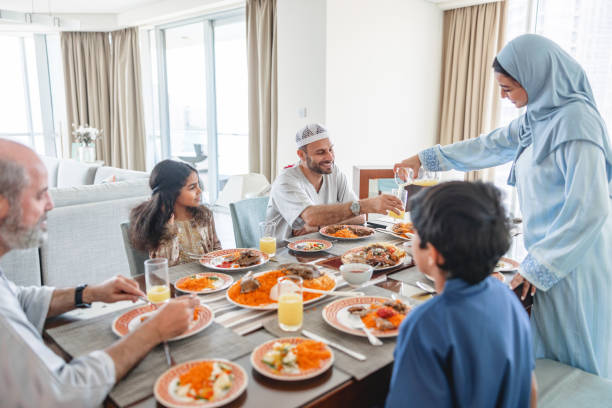 istock Middle Eastern Family Having Lunch Together At Home 1436732139