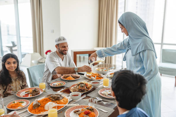 istock Middle Eastern Family Having Lunch Together 1436732144