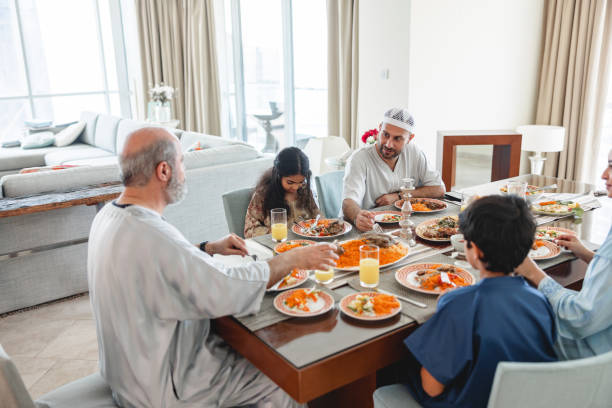 istock Middle Eastern Family Having Lunch Together 1436732145