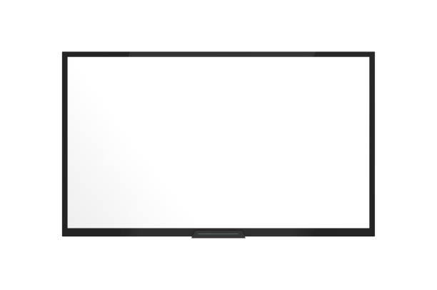 smart tv con ai hub - monitor a schermo piatto foto e immagini stock