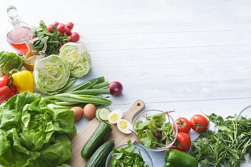 Ingredients for Salad Still Life. More salad and food photos can be found in my portfolio! Please have a look.