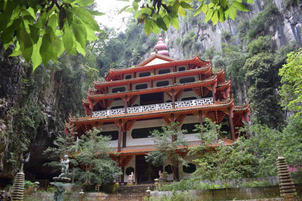 Free picture: Stairs leading up to a Perak Cave temple, an exterior of ...