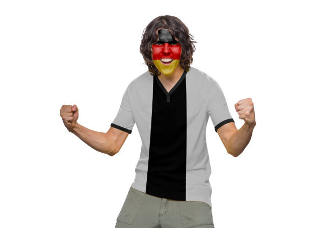 istock Soccer fan man with his team's jersey 1436745505