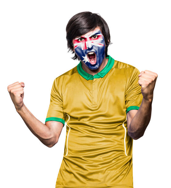 istock Soccer fan man with his team's jersey 1436745934