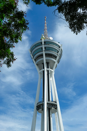 Alor Setar, Malaysia - October 2022: Views of the Alor Setar Tower, also known as Kedah Tower on October 17, 2022 in Alor Setar, Malaysia.