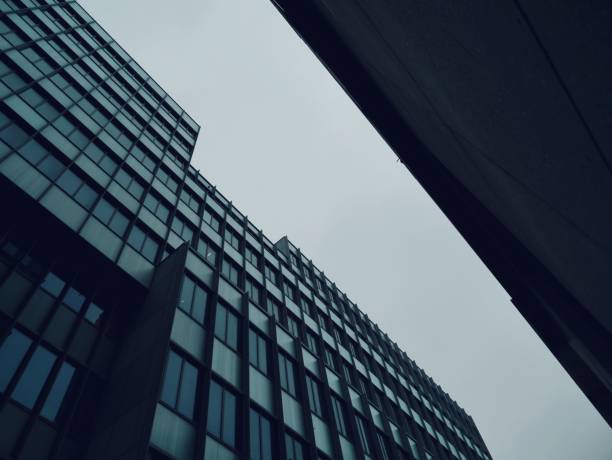 istock Low angle view of modern buildings against sky 1436753538