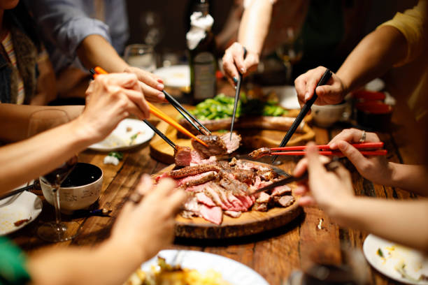 istock Delicious food on the table close-up 1436762703