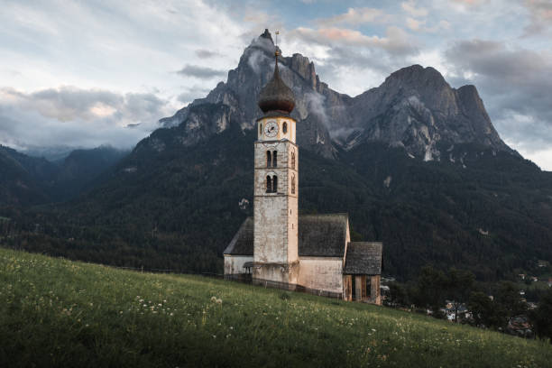 istock St. Valentino Church, Dolomites, Italy 1436765125