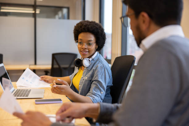 istock Business team working together at the office 1436767634