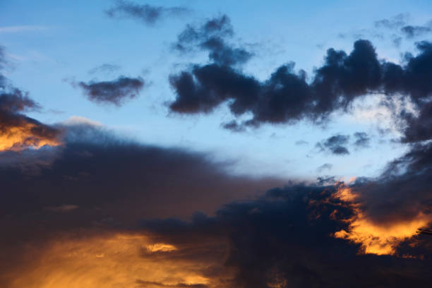 istock Dramatic sunrise sky photo with multiple colors. 1436774393