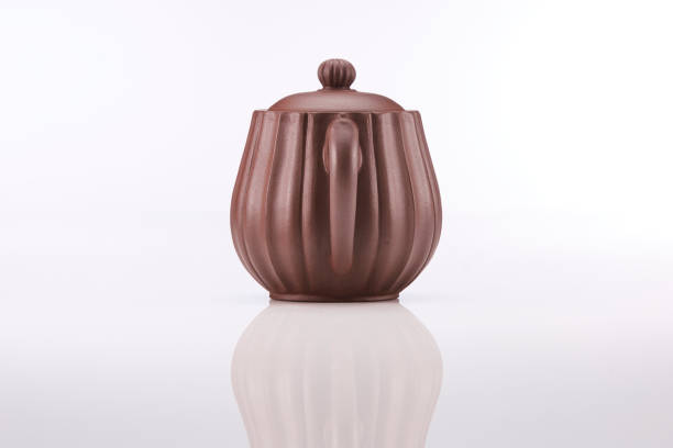 istock Chinese deep brown teapot isolated on white background; studio shot. 1436777226