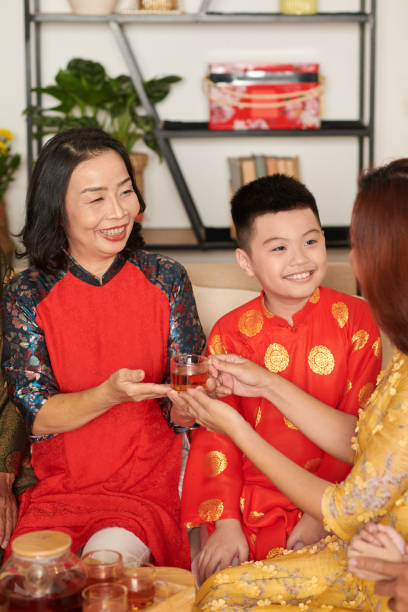 istock Family Celebrating Tet 1436778676