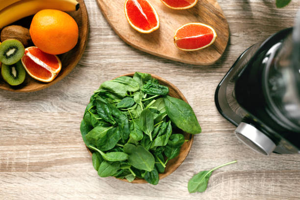 istock Preparing to make smoothie. Healthy life style. Top view 1436781105