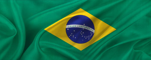 istock Silky Brazilian flag 1436781754