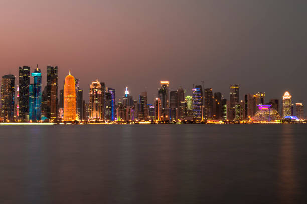 istock Skyline of Financial District (West Bay) in Doha. 1436781814