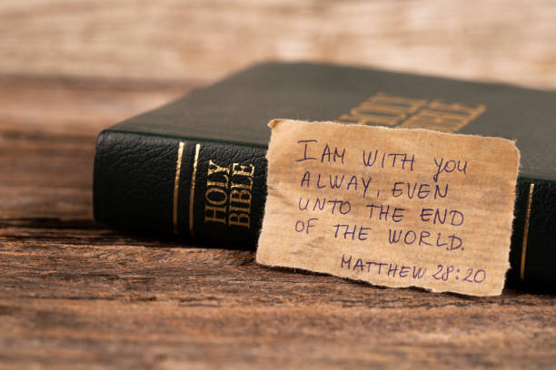 istock Handwritten Bible quote 1436783292