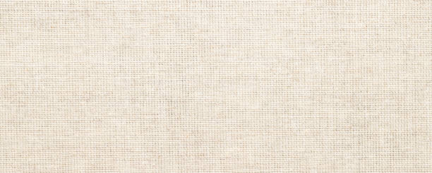 beige fabric texture as background. linen canvas with woven pattern - burlap textured textured effect textile imagens e fotografias de stock