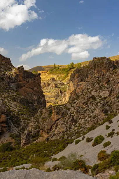 Los Cahorros canyon near Monachil in Andalusia