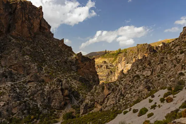 Los Cahorros canyon near Monachil in Andalusia