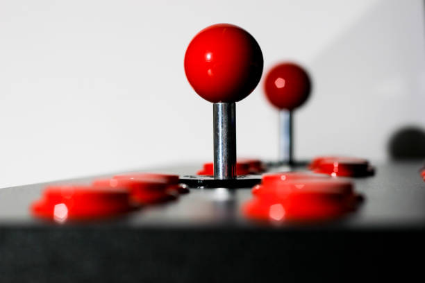 istock Joystick and buttons from the cabinet 1436793889