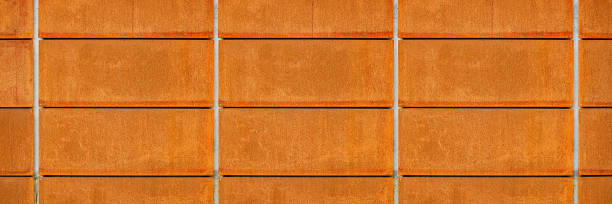 istock Detail of modern architecture corten building. 1436801708