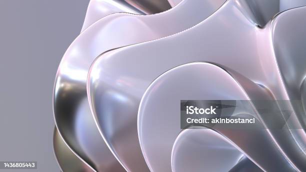 Abstract Wave Pattern Stock Photo - Download Image Now - Wave Pattern, Silver Colored, Plastic