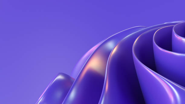resumen ondulado - 3d abstract fotografías e imágenes de stock