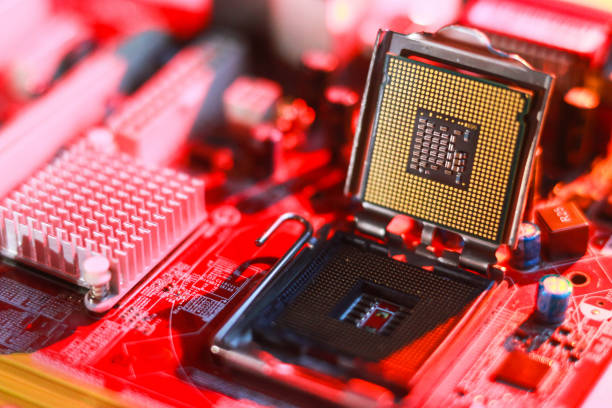 istock close-up of motherboard inserted into computer slot 1436809126
