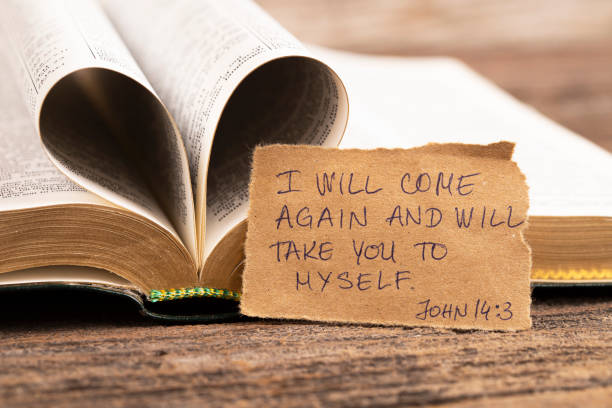 istock Handwritten Bible quote 1436826258