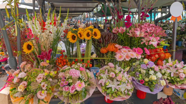 istock Florist Stall Bouquets 1436835796