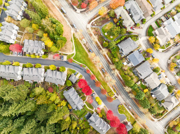 istock Townhouses and Homes in Fall 1436840762