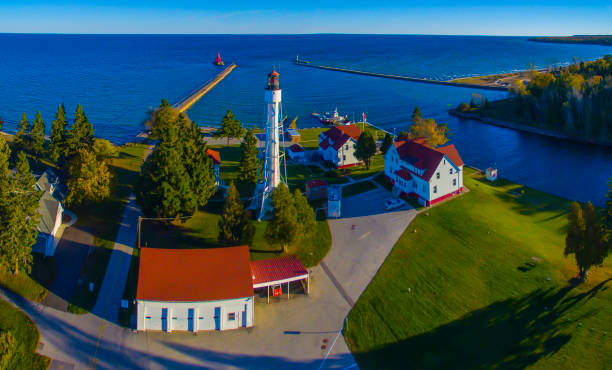 istock Canal Lighthouse,Sturgeon Point,WI 1436844152