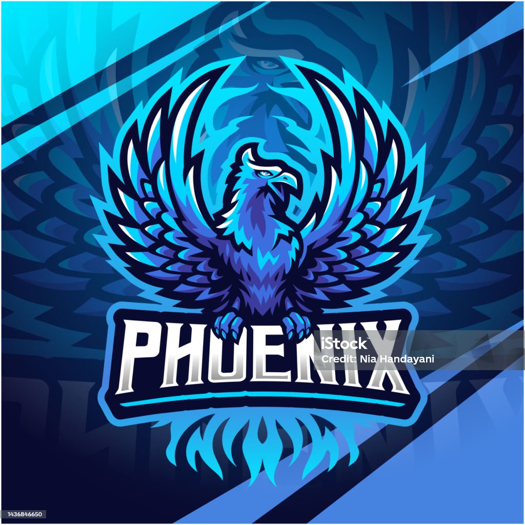 Blue Graphoc Phoenix Blue Phoenix Sport Mascot Stock Illustration - Download Image Now ...