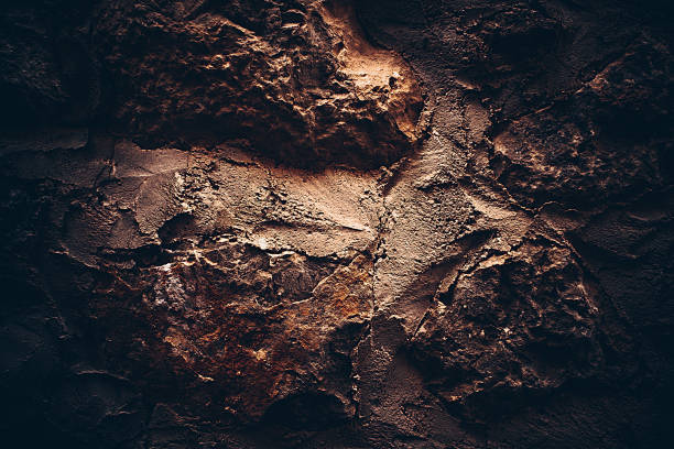 istock Brown texture. Stone background. Rock texture. Grunge Rough structure. Abstract texture. Rock surface with cracks. Rock pile. Paint spots wall. Wall marble. 1436853288