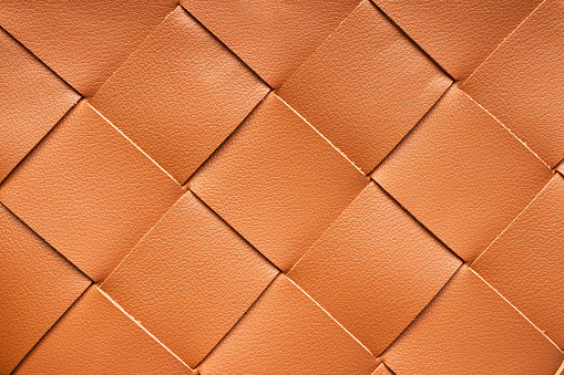 Brown weave leather texture pattern background